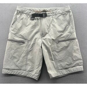 Free Soldier Tactical Cargo Shorts Men 34 Gray Hiking Outdoor Belted